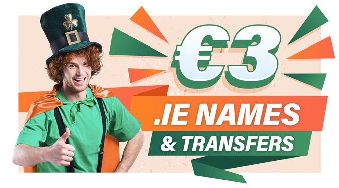 3 euro .ie names