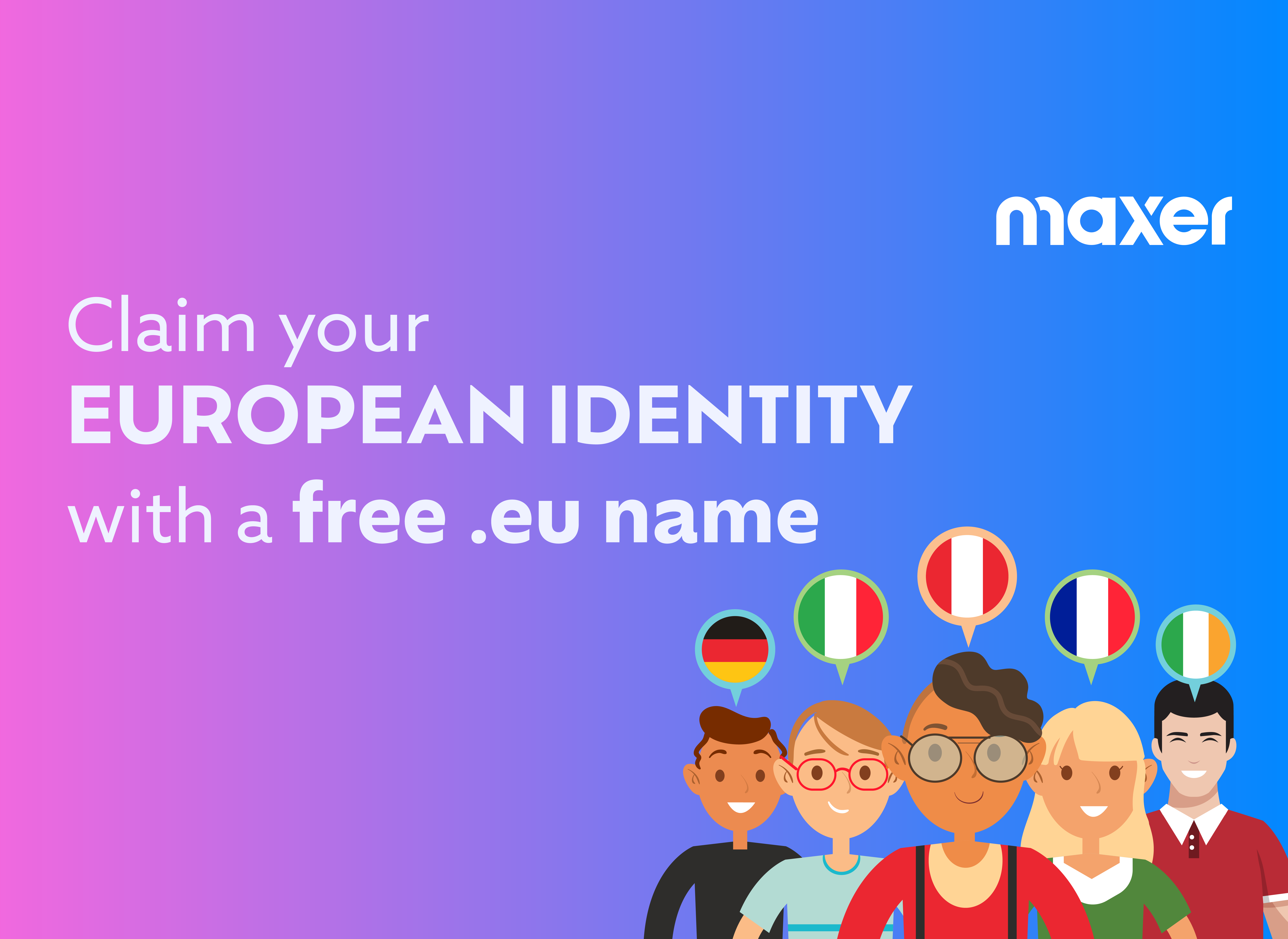 Claim your European identity with a free .eu name