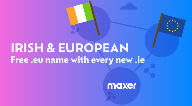 Irish & Euopean - Free .eu name with any new .ie name
